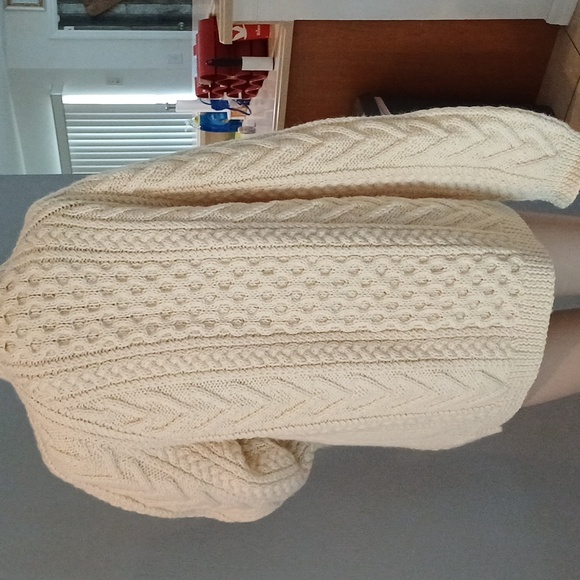 Gaeltarra Handknit County Mayor Ireland Wool Cardigan St. Patricks Day 40" - Picture 16 of 16